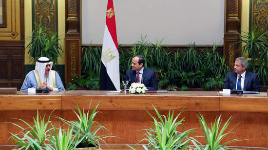 الرئيس السيسى خلال اجتماعه مع وزراء الشباب العرب  (2)