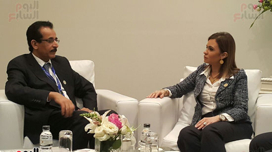 سحر نصر، وزيرة التعاون الدولى، مع المؤسسة الدولية الإسلامية لتمويل التجارة