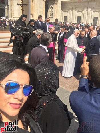 الوفد المصرى يلتقى بابا الفاتيكان ضمن وفد الدبلوماسية الشعبية (8)