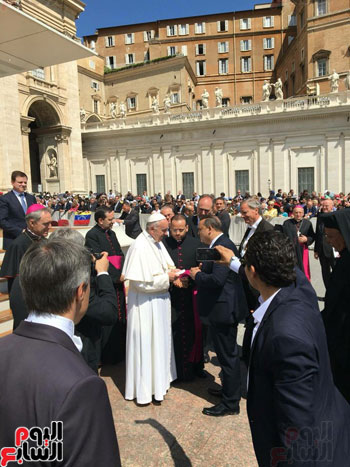 الوفد المصرى يلتقى بابا الفاتيكان ضمن وفد الدبلوماسية الشعبية (9)