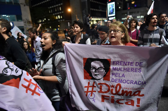 المئات يتظاهرون ضد رئيس البرازيل (8)