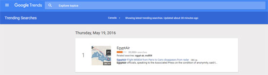 مصر للطيران الأكثر بحثا فى أمريكا وفرنسا وكندا على جوجل (1)