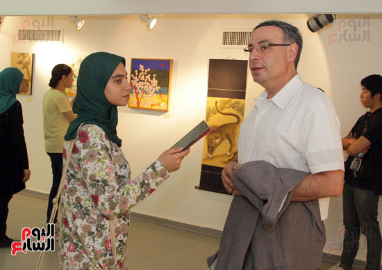 المركز الثقافى الكورى يقيم ورشة عمل لتعليم فن المينهوا (34)