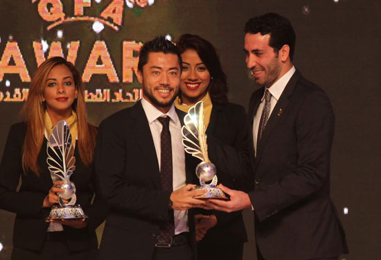 محمد أبو تريكة خلال توزيع الجوائز (2)