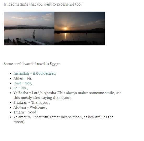 سائحة أمريكية تنشر صورها أثناء رحلتها لمصر (26)