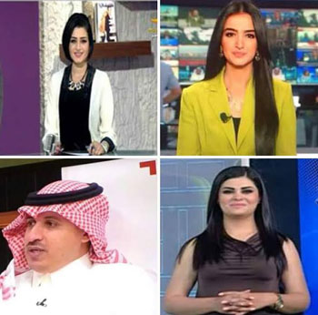 عدد من الإعلاميين العرب المكرمين