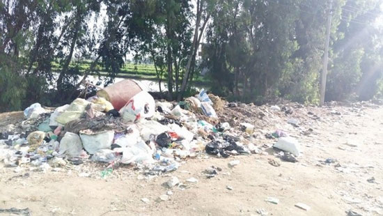 تراكم القمامة بشوارع قرية الباز (3)