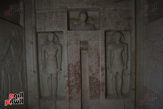 وزير الآثار يفتتح هرم أوناس و3 مقابر بسقارة (25)