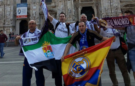 جماهير مدريد تحتل مدينة ميلانو قبل ساعات من نهائ الأبطال (12)