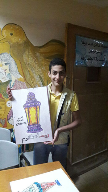  قصر ثقافة بيلا بكفر الشيخ ينظم ورشة لرسم لوحات رمضانية (9)
