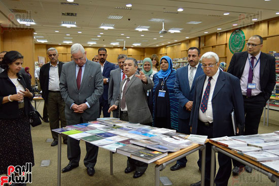 افتتاح معرض الكتاب الأكاديمى بالمنظمة العربية للتنمية الإدارية (1)