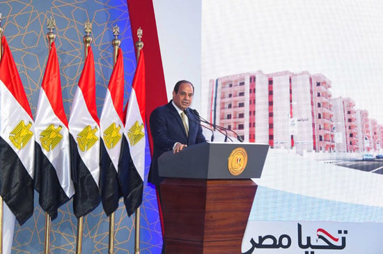 الرئيس السيسى يفتتح مشروع الأسمرات بالمقطم  (1)
