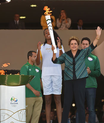 وصول الشعلة الأولمبية إلى ريو دى جانيرو (10)