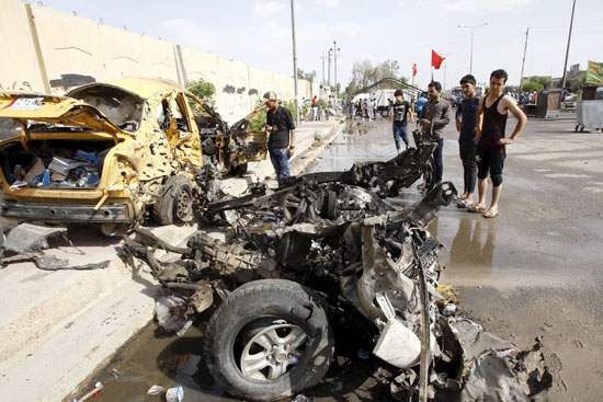مصرع 4 أشخاص وإصابة 15 آخرين فى تفجير استهدف زوار شيعة ببغداد (2)