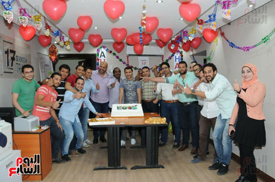 1-(1).. الصقر أحمد حسن يحتفل بعيد ميلاده ال 41 