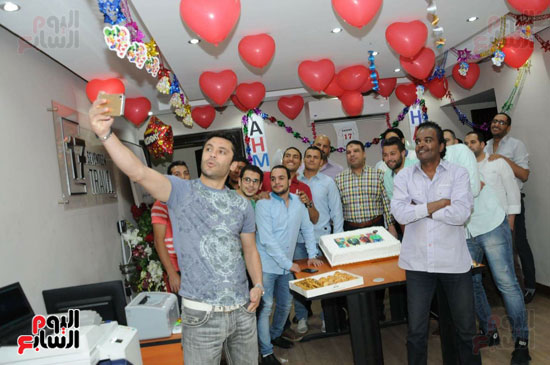 1-(9).. الصقر أحمد حسن يحتفل بعيد ميلاده ال 41 