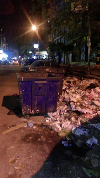 تراكم القمامة، ازمة القمامة، الزيتون، شارع طومانباى، اخبار الزيتون، محافظة القاهرة (5)