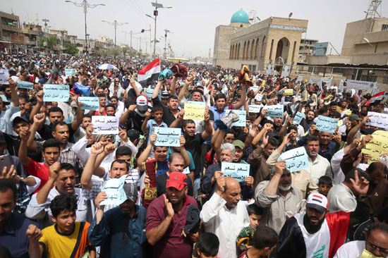 اغلاق طرق بغداد الرئيسية لمنع الاحتجاجات عند المنطقة الخضراء (3)