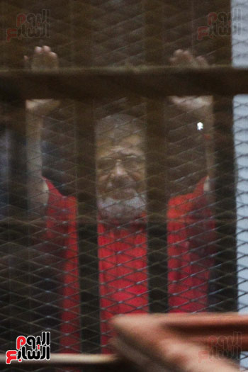 محاكمه مرسي فى قضية التخابر (3)