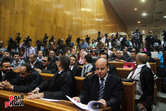 محاكمه مرسي فى قضية التخابر (7)