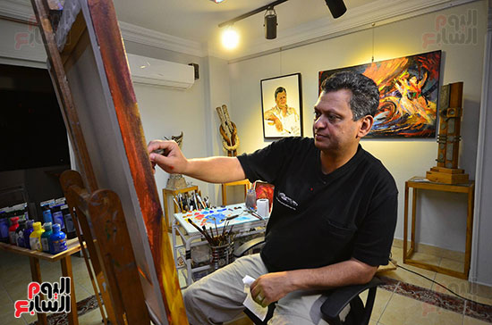  الفنان الدكتور طاهر عبد العظيم، الأستاذ بكلية الفنون الجميلة (1)