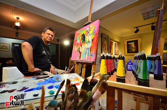  الفنان الدكتور طاهر عبد العظيم، الأستاذ بكلية الفنون الجميلة (2)