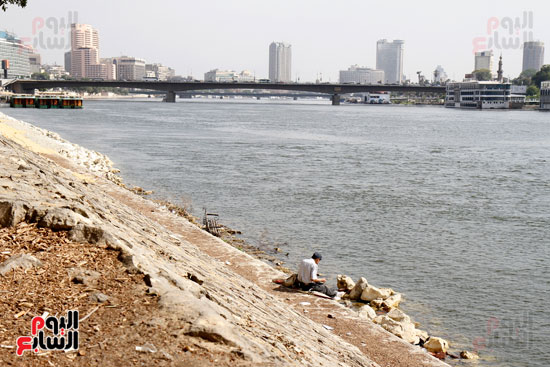 تواصل أعمال تطوير كورنيش النيل  (5)