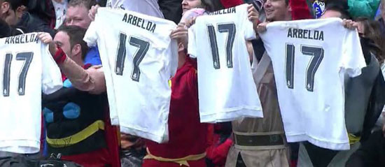 ريال مدريد يحتفلون بأربيلوا فى لقاء الوداع (2)