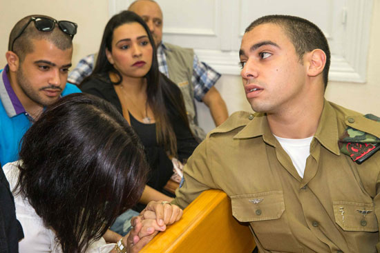 محاكمة جندى إسرائيلى متهم بإطلاق نار على رأس فلسطينى جريح (5)
