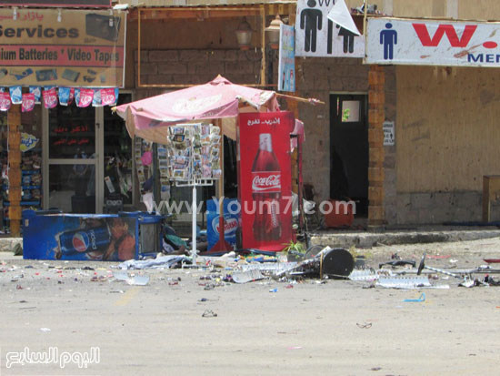  آثار الهجوم علي معبد الكرنك -اليوم السابع -6 -2015