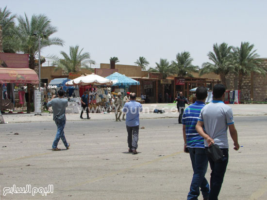  الأمن ينتشر بمحيط معبد الكرنك  -اليوم السابع -6 -2015