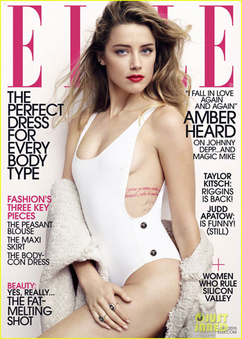 أمبر هارد تتصدر غلاف مجلة Elle -اليوم السابع -6 -2015