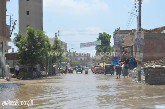 مياه الشرب تسببت في تعطل مصالح المواطنين -اليوم السابع -6 -2015