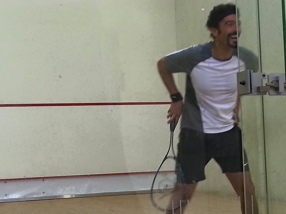 خالد النبوى يلعب إسكواش -اليوم السابع -6 -2015