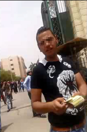 أحد أعضاء مافيا بيع برشام الامتحانات -اليوم السابع -6 -2015
