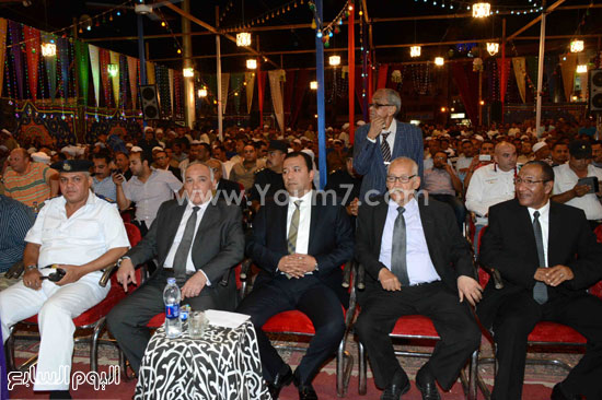 محافظ الأقصر يشهد احتفالات مولد أبو الحجاج الأقصرى -اليوم السابع -6 -2015