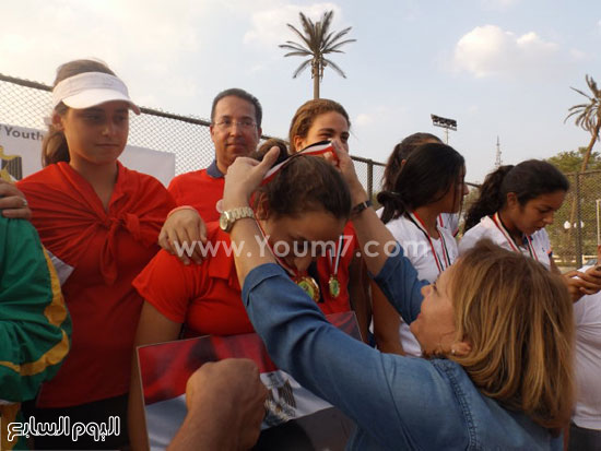 جانب من تتويج بطلات مصر  -اليوم السابع -6 -2015