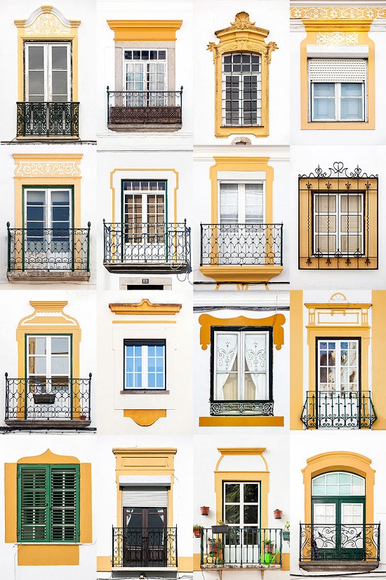 عدد من النوافذ فى مدينة إيفورا البرتغالية -اليوم السابع -6 -2015