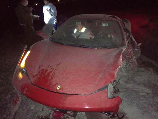  سيارة فيدال بعد الحادث -اليوم السابع -6 -2015