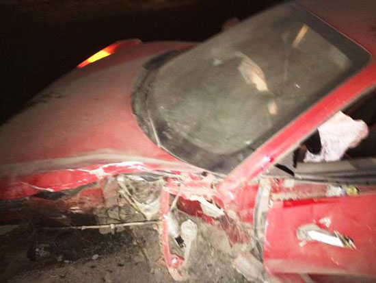  آثار الحادث على السيارة -اليوم السابع -6 -2015