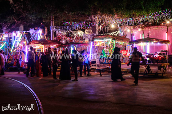 الزينة الملونة تملاء شوارع الاسكندرية -اليوم السابع -6 -2015