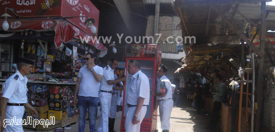 مأمور قسم شرطة المطرية خلال الحملة -اليوم السابع -6 -2015