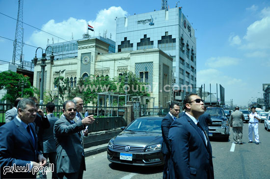 أثناء تفقد الوضع الأمنى بميدان التحرير -اليوم السابع -6 -2015