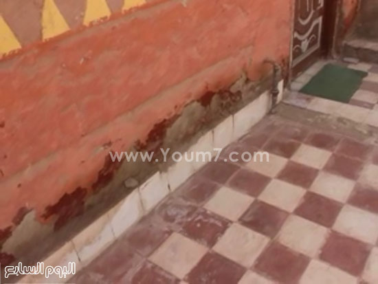	سقوط جدران وأسقف منازل المنطقة بسبب المياه الجوفية -اليوم السابع -6 -2015