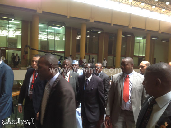 الوفود الأفريقية تتوافد إلى البرلمان  -اليوم السابع -6 -2015