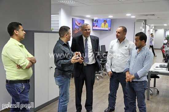 	رئيس جمعية رسالة داخل مقر اليوم السابع  -اليوم السابع -6 -2015