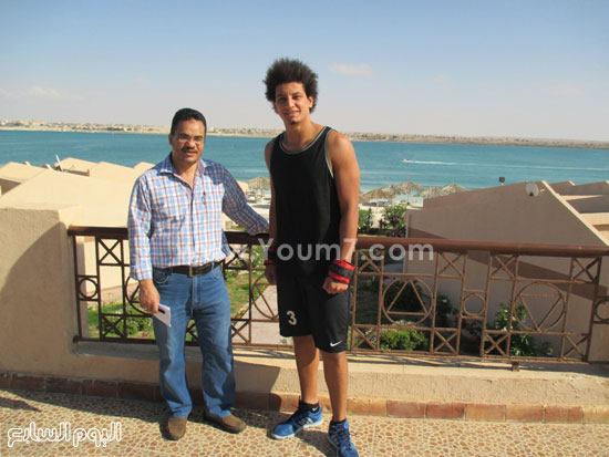 أفراد المنتخب المصرى لكرة اليد فى استراحة قبل التدريبات  -اليوم السابع -6 -2015