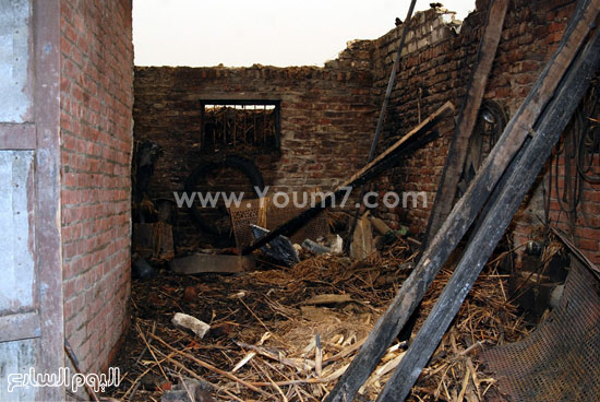المنازل تتعرض للتدمير نتيجة الحريق -اليوم السابع -6 -2015