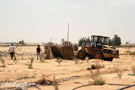 إزالة إشغالات فى الاراضي الزراعية -اليوم السابع -6 -2015