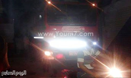 سيارات المطافى تسيطر على الحريق  -اليوم السابع -6 -2015